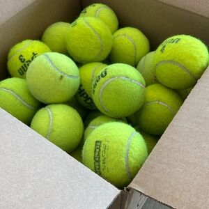 Used tennis balls- crafts, kids, dogs